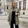 Sesil kabát khaki – Női télikabát dupla cipzárral és kivehető belső résszel – Innova Fashion